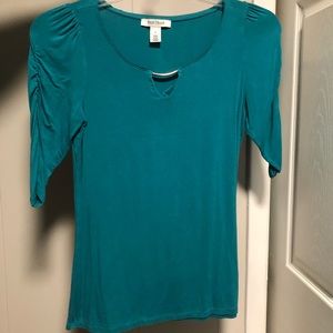 White House black market teal blouse.